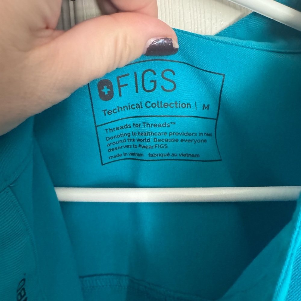 Figs Women's Rafaela m medium teal - Picture 2 of 4